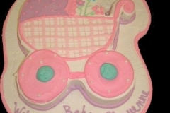 BABY038-Baby-Carriage-Hot-Pink-Baby-Shower-Cake-38-1