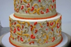 BYSP2206-Orange-and-yellow-scroll-cake
