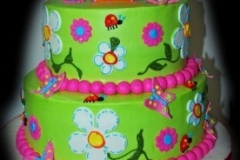 CH4173-Ladybugs-butterflies-and-daisies-cake-www.3brothersbakery.com_