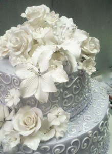 Lavender wedding cake