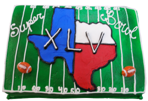 Superbowl Cake by Three Brothers Bakery