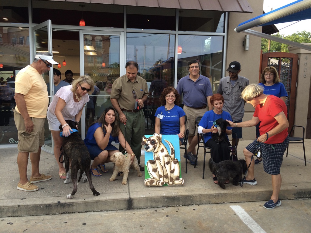 Dog adoption event for Friends for Life at Three Brothers Bakery Washington