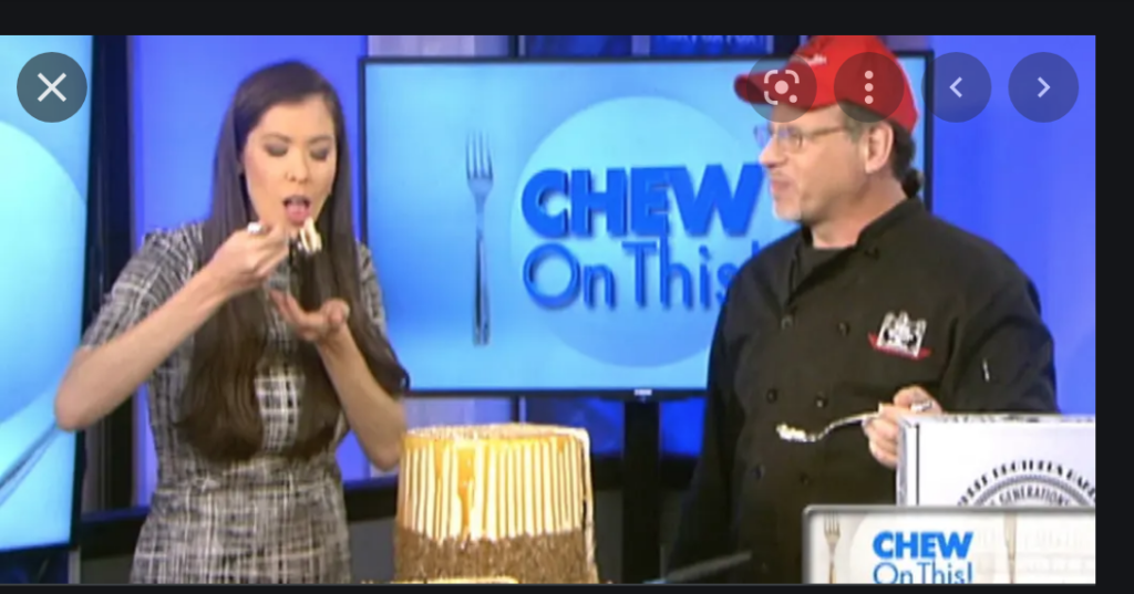 Bobby Jucker with Pumpecapple Piecake on CHEW ON THIS on FOX News 2014
