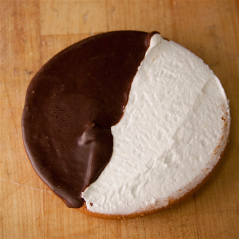 Three Brothers Black and White Cookie