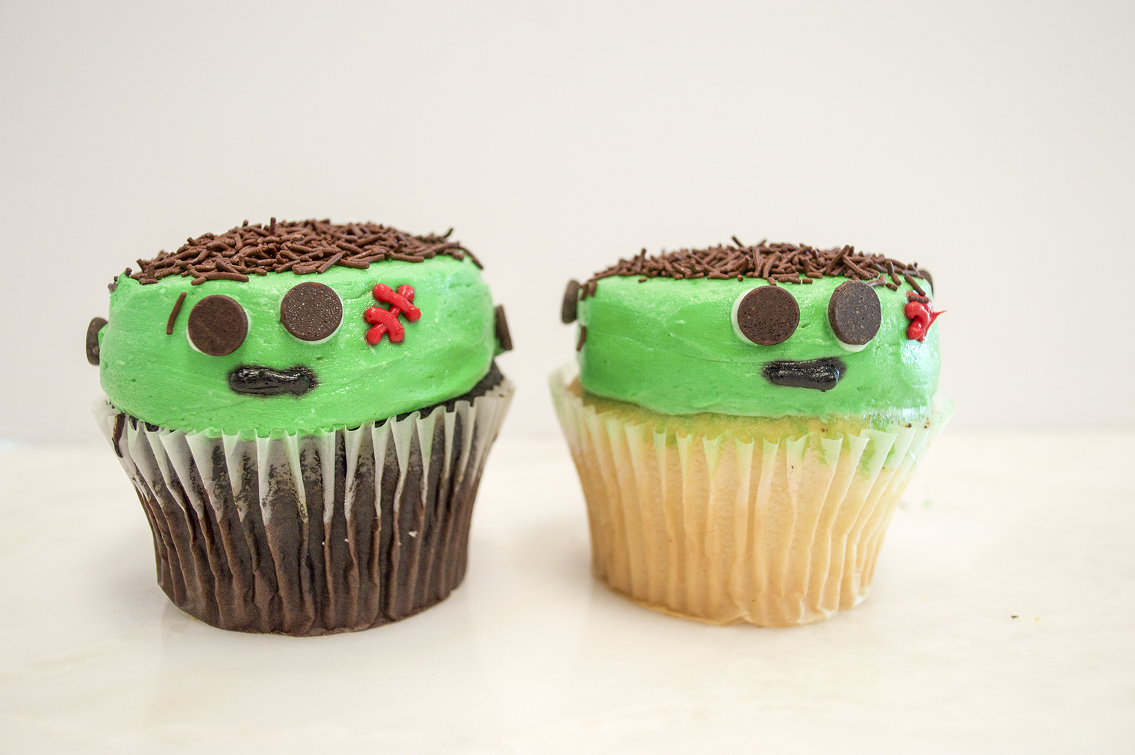 Three Brothers Bakery Halloween Frankenstein Cupcakes 2016
