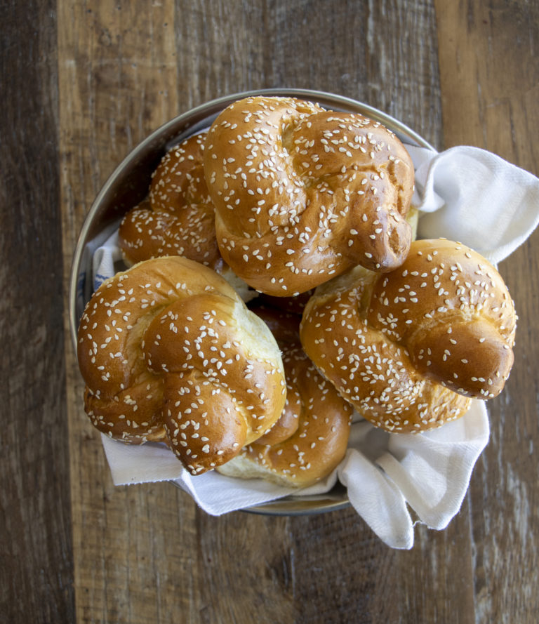 Sesame Challah Roll | Three Brothers Bakery