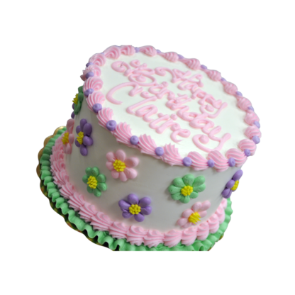 icing flowers cake
