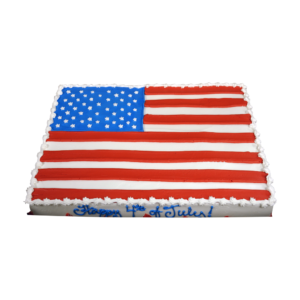 flag sheet cake