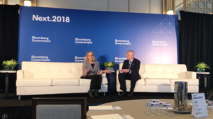Janice as a part of an armchair interview at the Bloomberg NEXT 2018 conference