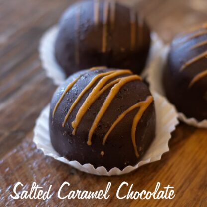 Salted Caramel Chocolate Cake Balls