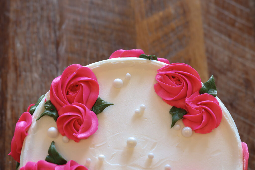 Pink Ribbon Cake - Three Brothers Bakery