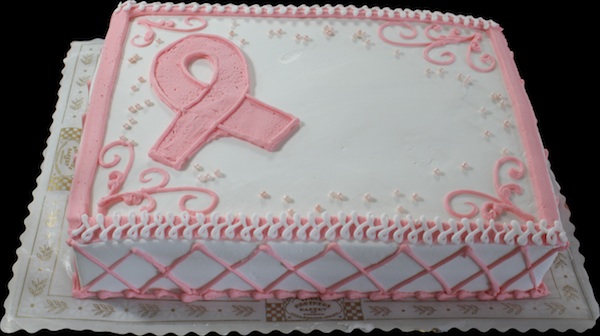 Pink And Red Ribbon Cake - CakeCentral.com