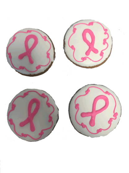pink ribbon cookie supporting susan g. komen houston