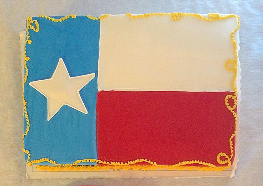 Texas Flag Cake by Three Brothers Bakery