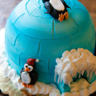 Penguin Igloo Cake