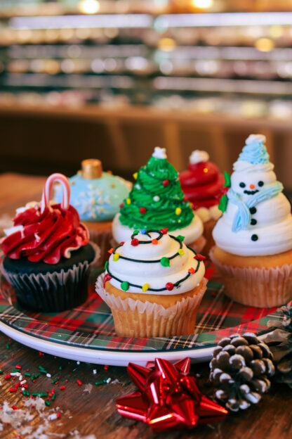 Jumbo Christmas Cupcakes