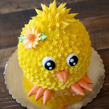 Easter Carved Chick Cake