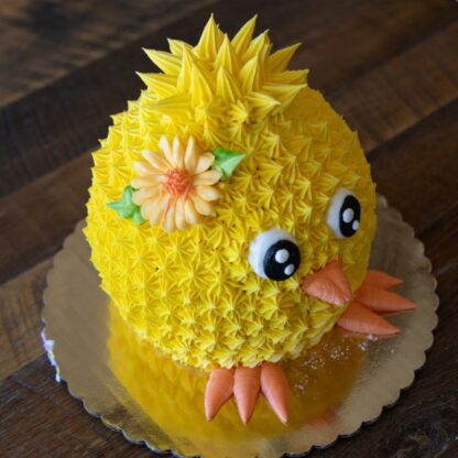 Easter Carved Chick Cake