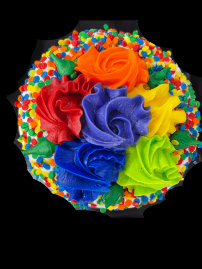 Rainbow-flowers-with-sprinkles-dip-dec-cookie