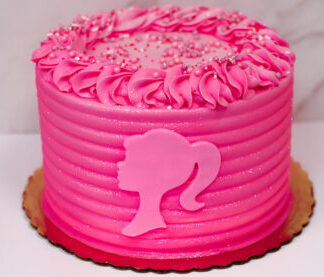 Bolo da Barbie.  Barbie birthday cake, Barbie cake, Pink birthday