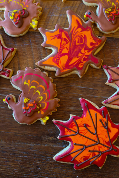 Thanksgiving Royal Iced Cookies