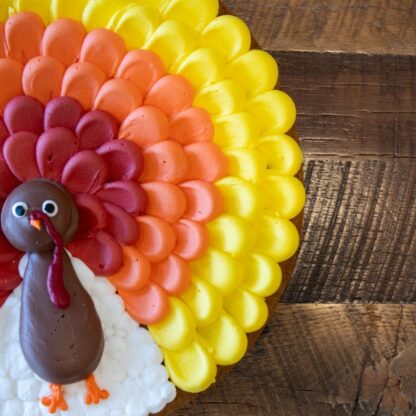 Thanksgiving Turkey Cookie Cake