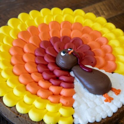 Thanksgiving Turkey Cookie Cake