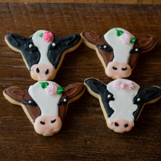 Rodeo Cow Royal Iced Cookie