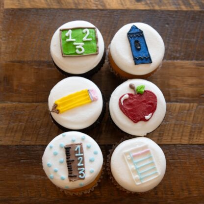 back to school cupcakes