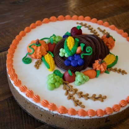 Thanksgiving Cornucopia Cookie Cake